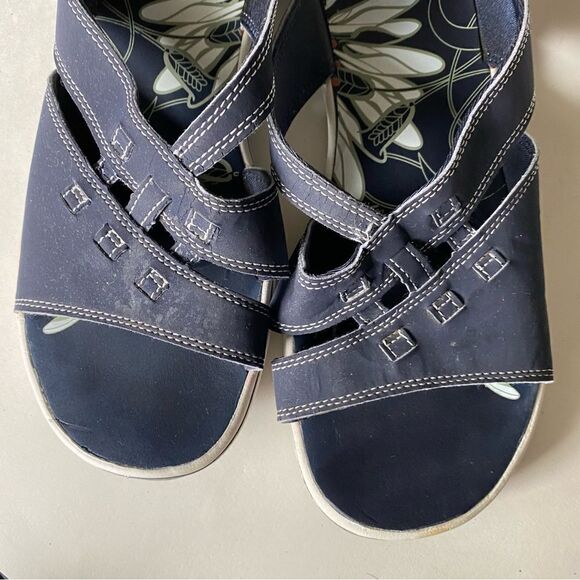 Clarks Collection Sandals Thong Flip flop black 10M - Picture 2 of 7